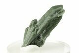 Green Hedenbergite Included Quartz Cluster - Mongolia #255826-1